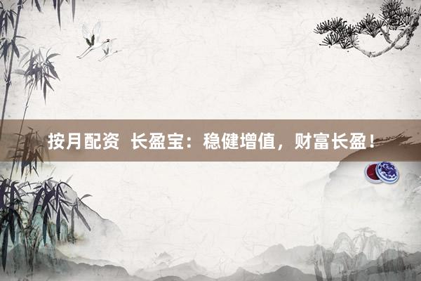 按月配资  长盈宝：稳健增值，财富长盈！