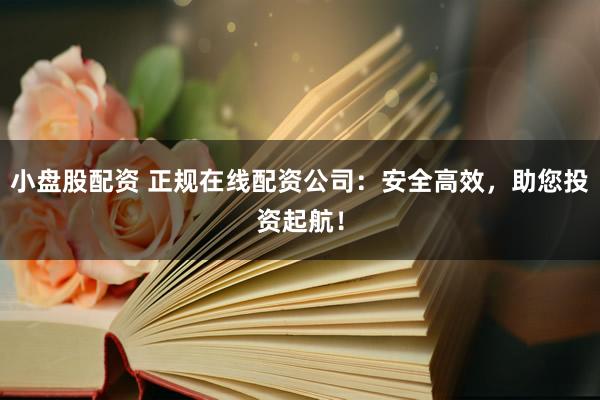 小盘股配资 正规在线配资公司：安全高效，助您投资起航！