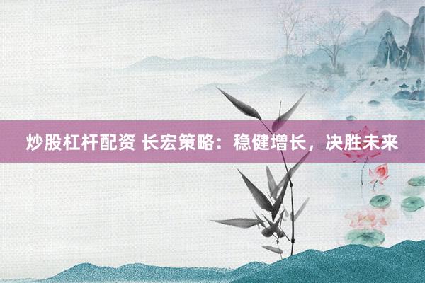 炒股杠杆配资 长宏策略：稳健增长，决胜未来