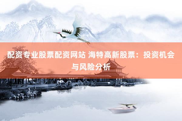配资专业股票配资网站 海特高新股票：投资机会与风险分析