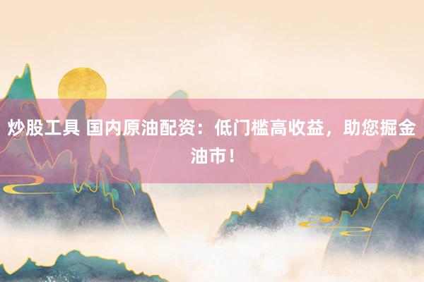 炒股工具 国内原油配资:低门槛高收益,助您掘金油市!